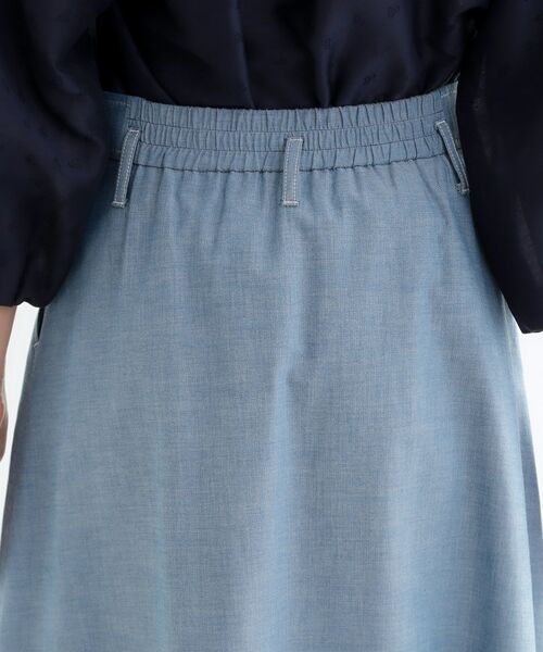 Reflect / リフレクト ロング・マキシ丈スカート | ダンガリータックフレアスカート | 詳細15