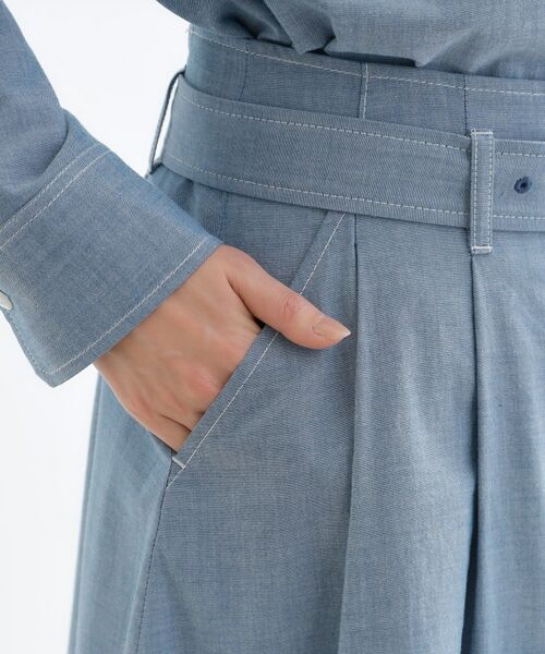 Reflect / リフレクト ロング・マキシ丈スカート | ダンガリータックフレアスカート | 詳細16