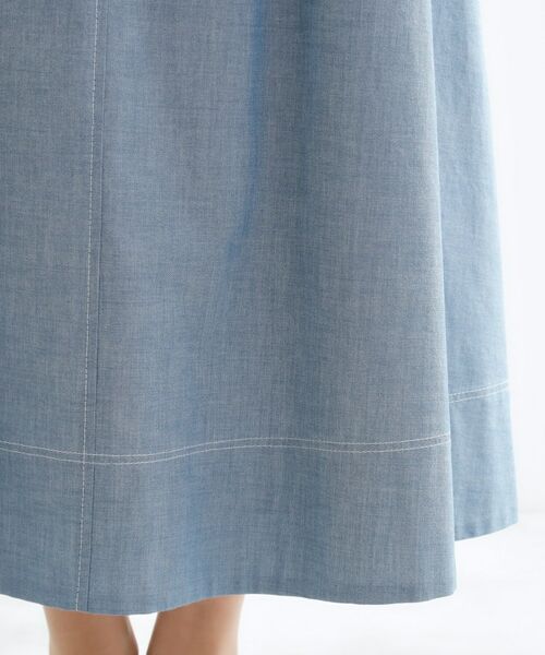 Reflect / リフレクト ロング・マキシ丈スカート | ダンガリータックフレアスカート | 詳細25