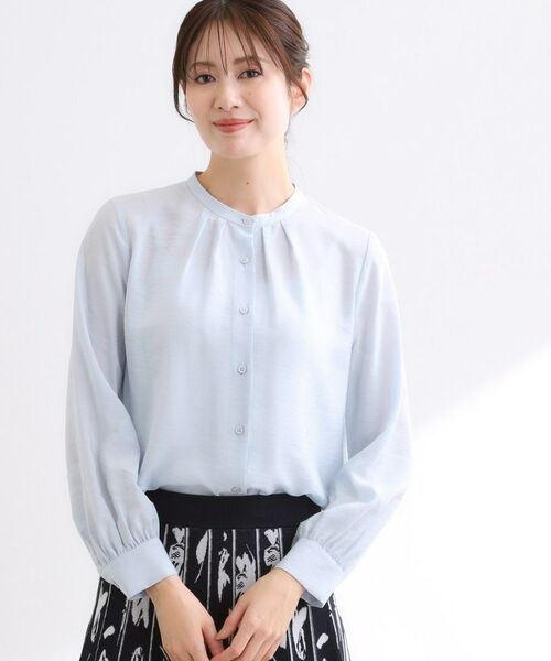 Reflect / リフレクト シャツ・ブラウス | 【ボウタイ取り外し可】ボウタイ付きバンドカラーブラウス | 詳細16