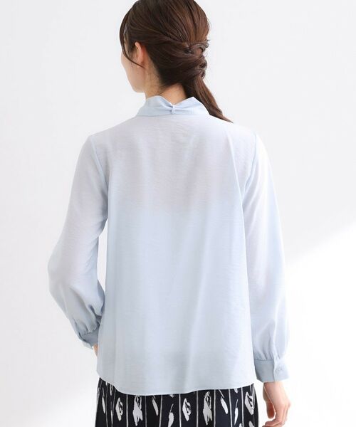 Reflect / リフレクト シャツ・ブラウス | 【ボウタイ取り外し可】ボウタイ付きバンドカラーブラウス | 詳細21