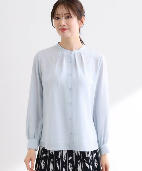 Reflect / リフレクト シャツ・ブラウス | 【ボウタイ取り外し可】ボウタイ付きバンドカラーブラウス | 詳細22