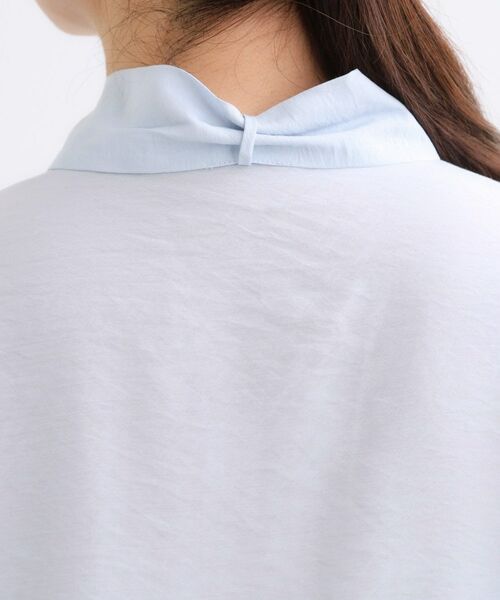 Reflect / リフレクト シャツ・ブラウス | 【ボウタイ取り外し可】ボウタイ付きバンドカラーブラウス | 詳細25