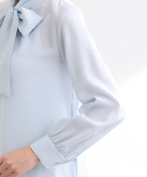 Reflect / リフレクト シャツ・ブラウス | 【ボウタイ取り外し可】ボウタイ付きバンドカラーブラウス | 詳細26
