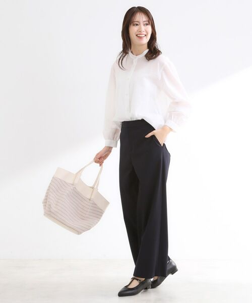 Reflect / リフレクト シャツ・ブラウス | 【ゆったり着られる◎】バンドカラーシャツブラウス | 詳細14