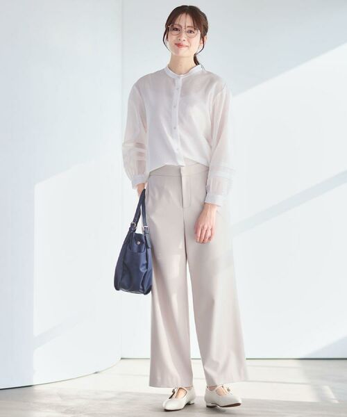 Reflect / リフレクト シャツ・ブラウス | 【ゆったり着られる◎】バンドカラーシャツブラウス | 詳細6