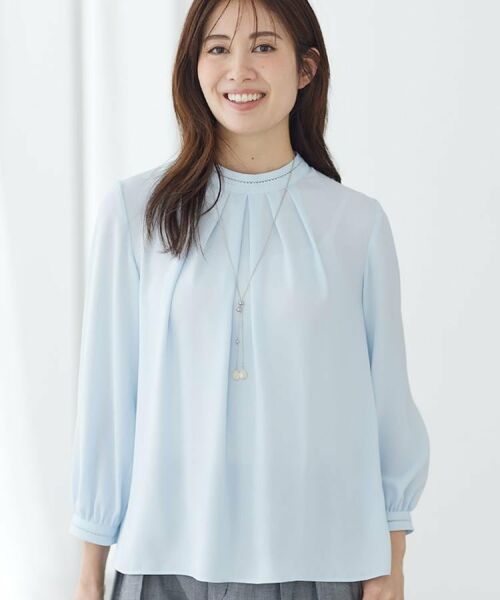 Reflect / リフレクト シャツ・ブラウス | タックスタンドカラーブラウス | 詳細30