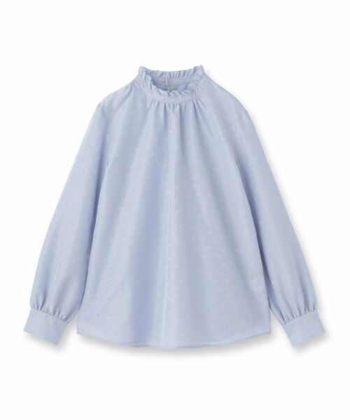 Reflect / リフレクト シャツ・ブラウス | フリルネックサテンジャカードブラウス | 詳細13