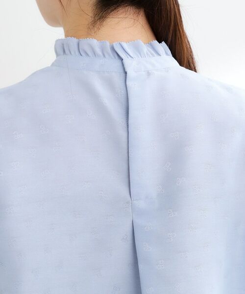 Reflect / リフレクト シャツ・ブラウス | フリルネックサテンジャカードブラウス | 詳細18