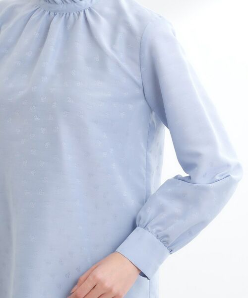 Reflect / リフレクト シャツ・ブラウス | フリルネックサテンジャカードブラウス | 詳細19