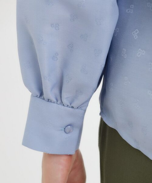 Reflect / リフレクト シャツ・ブラウス | フリルネックサテンジャカードブラウス | 詳細20