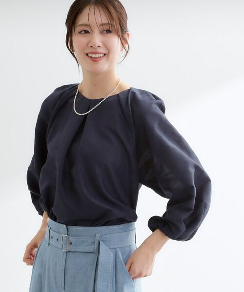 Reflect / リフレクト シャツ・ブラウス | ボリュームスリーブサテンジャカードブラウス | 詳細10