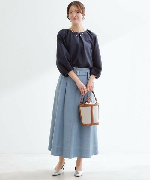 Reflect / リフレクト シャツ・ブラウス | ボリュームスリーブサテンジャカードブラウス | 詳細11