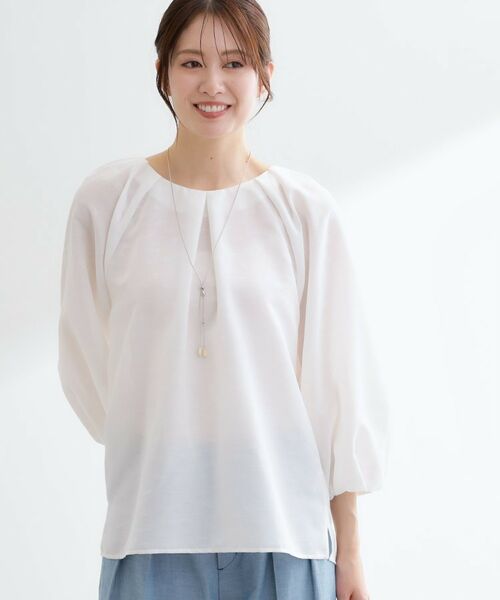 Reflect / リフレクト シャツ・ブラウス | ボリュームスリーブサテンジャカードブラウス | 詳細2