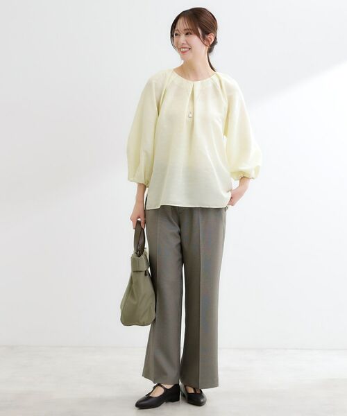 Reflect / リフレクト シャツ・ブラウス | ボリュームスリーブサテンジャカードブラウス | 詳細7