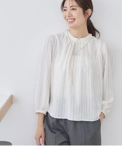 Reflect / リフレクト シャツ・ブラウス | 【セットアップ可】ストライプ柄ジャカードブラウス