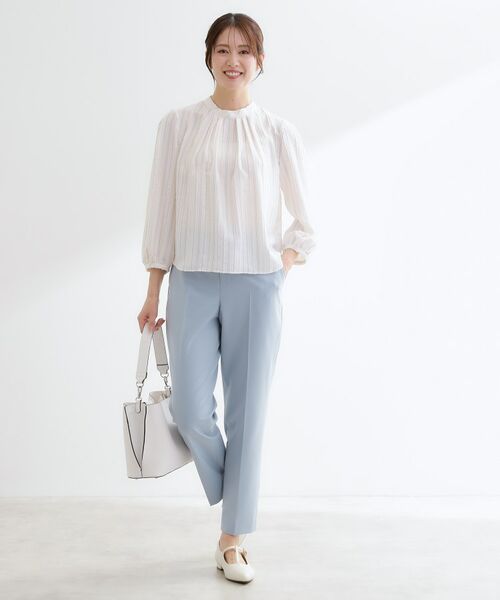 Reflect / リフレクト シャツ・ブラウス | 【セットアップ可】ストライプ柄ジャカードブラウス | 詳細10