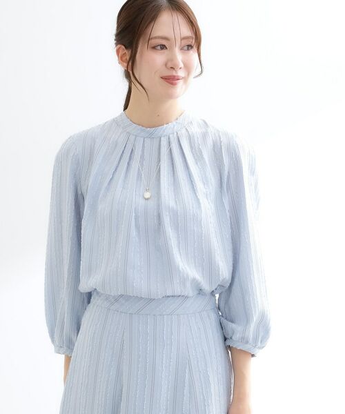 Reflect / リフレクト シャツ・ブラウス | 【セットアップ可】ストライプ柄ジャカードブラウス | 詳細12