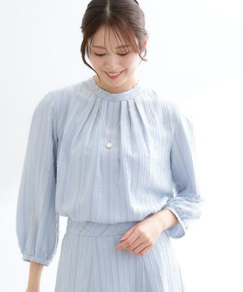 Reflect / リフレクト シャツ・ブラウス | 【セットアップ可】ストライプ柄ジャカードブラウス | 詳細13