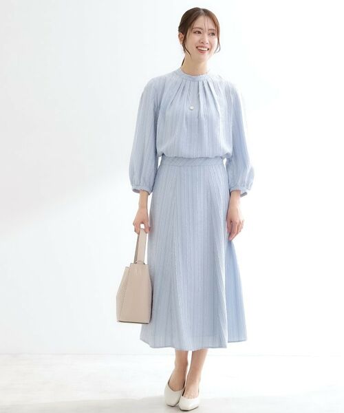 Reflect / リフレクト シャツ・ブラウス | 【セットアップ可】ストライプ柄ジャカードブラウス | 詳細14