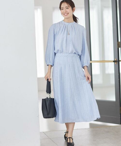 Reflect / リフレクト シャツ・ブラウス | 【セットアップ可】ストライプ柄ジャカードブラウス | 詳細3