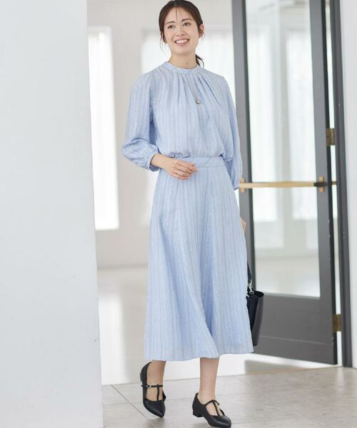 Reflect / リフレクト シャツ・ブラウス | 【セットアップ可】ストライプ柄ジャカードブラウス | 詳細30