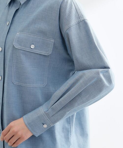 Reflect / リフレクト シャツ・ブラウス | 【羽織にも◎】ダンガリーシャツ | 詳細22