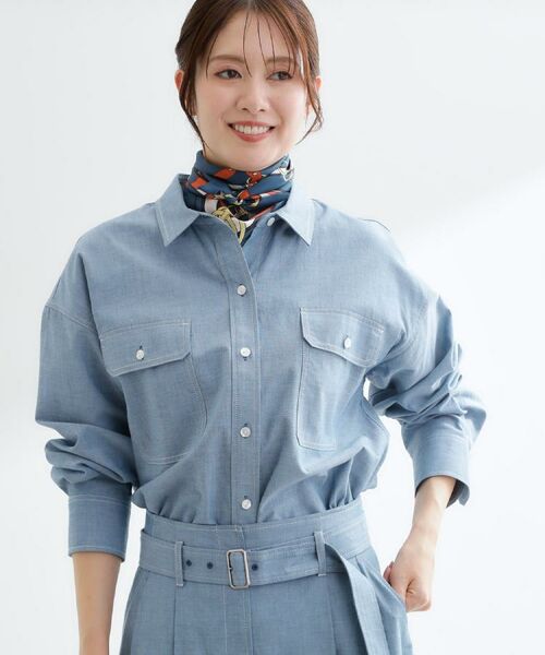 Reflect / リフレクト シャツ・ブラウス | 【羽織にも◎】ダンガリーシャツ | 詳細24