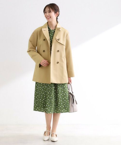 Reflect / リフレクト ステンカラーコート | 【オン・オフ着回しやすい◎】ダブルブレストジャケット | 詳細11