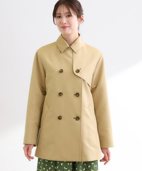 Reflect / リフレクト ステンカラーコート | 【オン・オフ着回しやすい◎】ダブルブレストジャケット | 詳細15