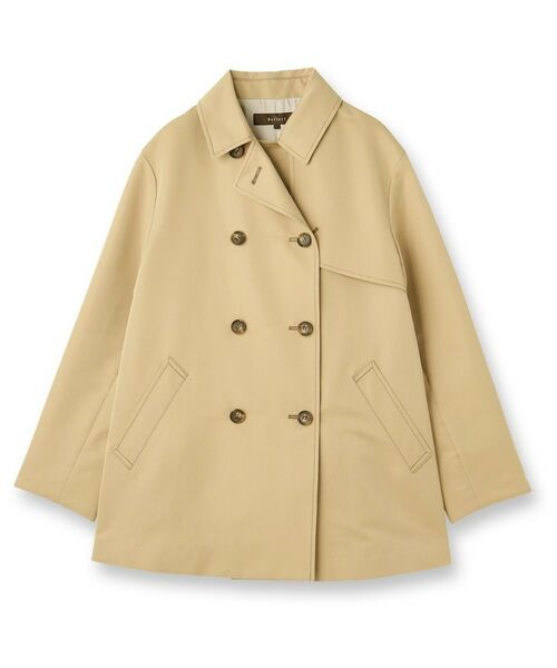 Reflect / リフレクト ステンカラーコート | 【オン・オフ着回しやすい◎】ダブルブレストジャケット | 詳細4