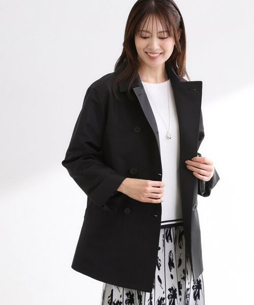 Reflect / リフレクト ステンカラーコート | 【オン・オフ着回しやすい◎】ダブルブレストジャケット | 詳細6