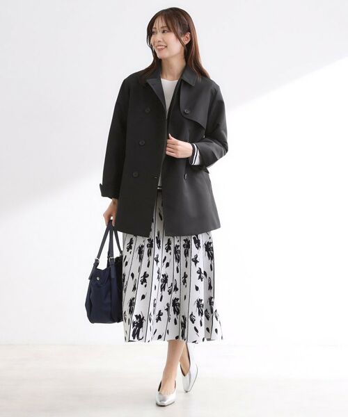 Reflect / リフレクト ステンカラーコート | 【オン・オフ着回しやすい◎】ダブルブレストジャケット | 詳細7