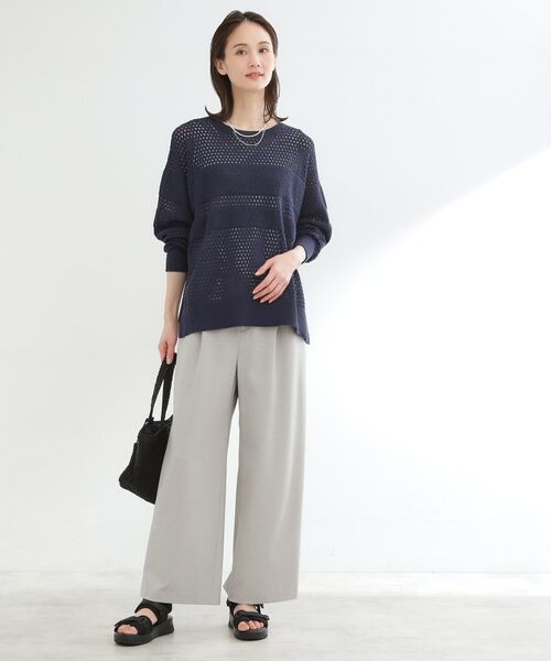 Reflect / リフレクト パンツ | ドライタッチストレートワイドパンツ | 詳細3