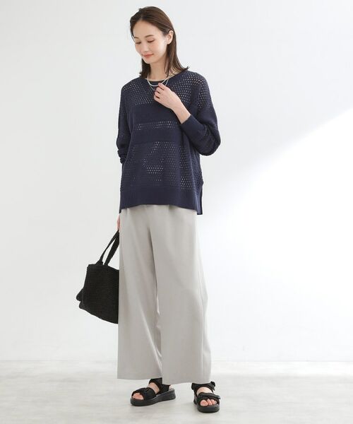 Reflect / リフレクト パンツ | ドライタッチストレートワイドパンツ | 詳細4