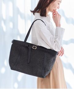 Reflect / リフレクト トートバッグ | 【A4サイズ可】雑材ベルトデザイントートバッグ