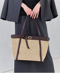 Reflect / リフレクト トートバッグ | 【A4サイズ可】雑材ベルトデザイントートバッグ