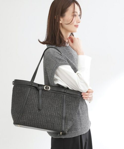 Reflect / リフレクト トートバッグ | 【A4サイズ可】雑材ベルトデザイントートバッグ | 詳細2