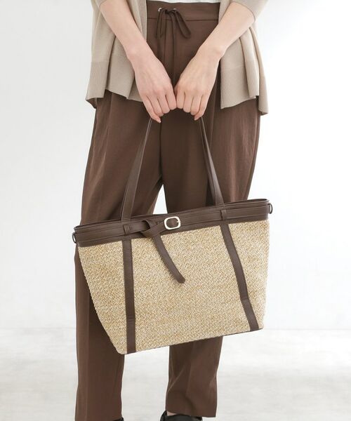 Reflect / リフレクト トートバッグ | 【A4サイズ可】雑材ベルトデザイントートバッグ | 詳細6