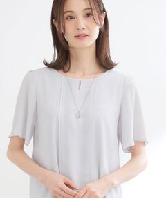 Reflect / リフレクト シャツ・ブラウス | 【インナーにおすすめ◎】五分袖シフォンブラウス