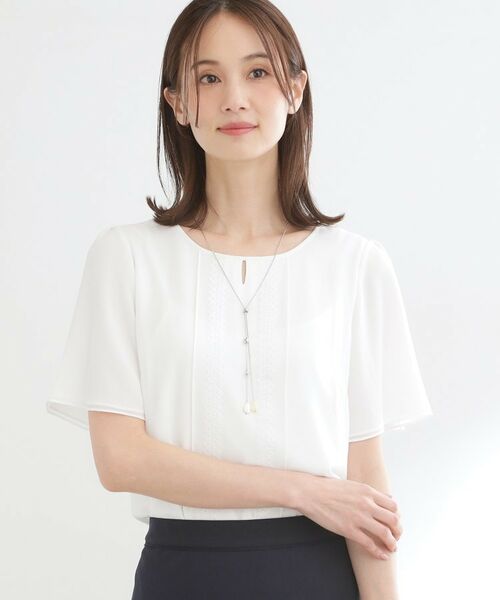 Reflect / リフレクト シャツ・ブラウス | 【インナーにおすすめ◎】五分袖シフォンブラウス | 詳細3