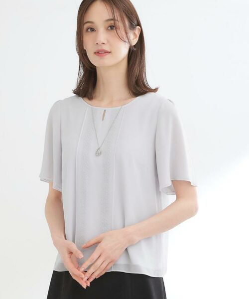 Reflect / リフレクト シャツ・ブラウス | 【インナーにおすすめ◎】五分袖シフォンブラウス | 詳細7