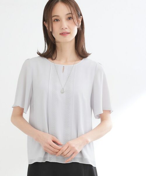 Reflect / リフレクト シャツ・ブラウス | 【インナーにおすすめ◎】五分袖シフォンブラウス | 詳細9
