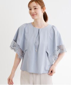 Reflect / リフレクト カットソー | レーススリーブジャージカットソー