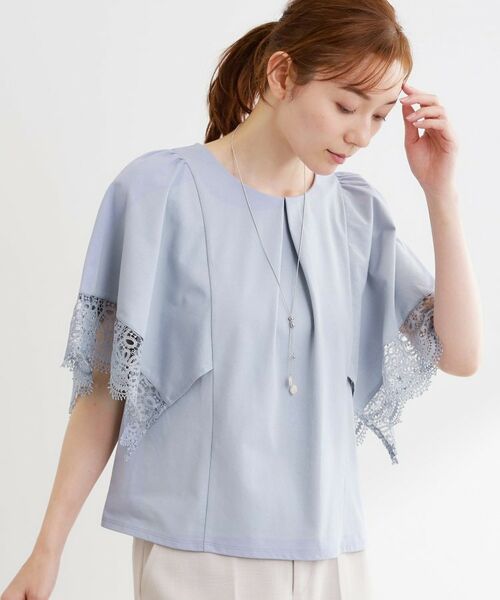 Reflect / リフレクト カットソー | レーススリーブジャージカットソー | 詳細9