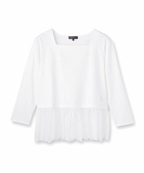 Reflect / リフレクト カットソー | 【レイヤードにおすすめ◎】レース切り替えプルオーバージャージ | 詳細9