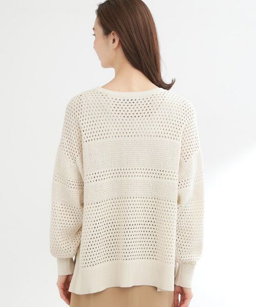 Reflect / リフレクト ニット・セーター | 【レイヤードにおすすめ◎】メッシュ風ドライタッチニット | 詳細13