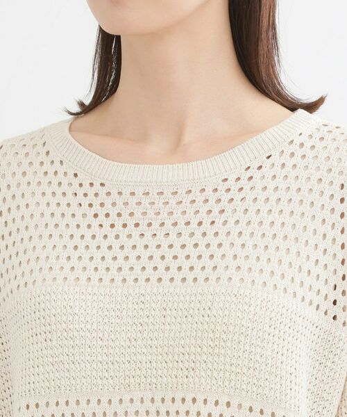 Reflect / リフレクト ニット・セーター | 【レイヤードにおすすめ◎】メッシュ風ドライタッチニット | 詳細14
