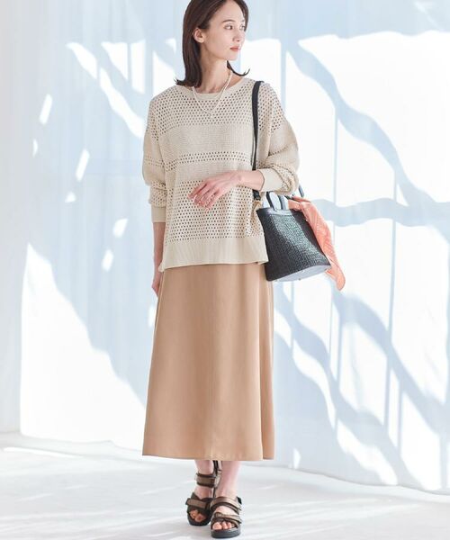 Reflect / リフレクト ニット・セーター | 【レイヤードにおすすめ◎】メッシュ風ドライタッチニット | 詳細17