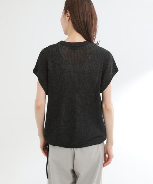 Reflect / リフレクト ニット・セーター | 【レイヤードにおすすめ◎】畦編みフレンチスリーブトップス | 詳細18